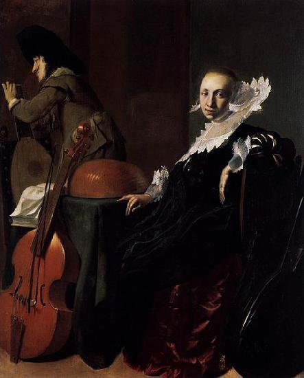 Willem Cornelisz. Duyster Music-Making Couple oil painting image